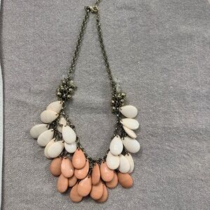 Elegant Cream and Tan Necklace